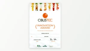 Certificato Cibus Tec Innovation Award 2023 assegnato a IANNELLO INOX per IAEVOLINE